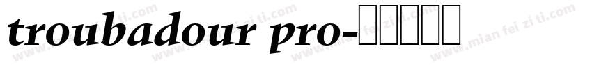 troubadour pro字体转换
